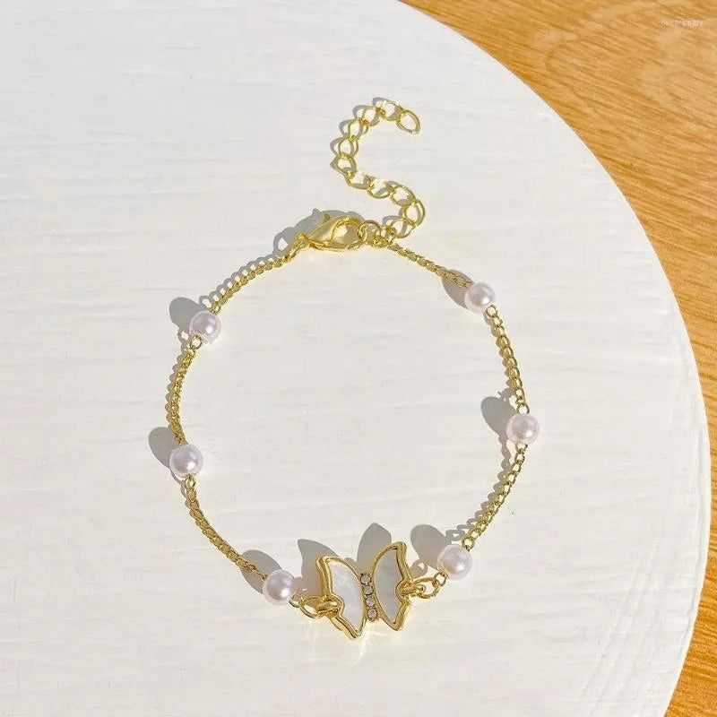 pearl butterfly Bracelets