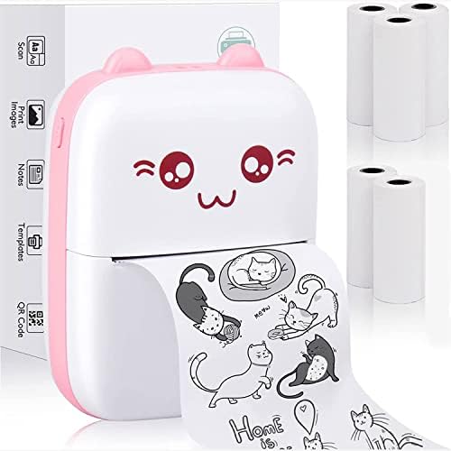 🖨️ Mini Portable Thermal Printer – Wireless Pocket Printer for Smartphones